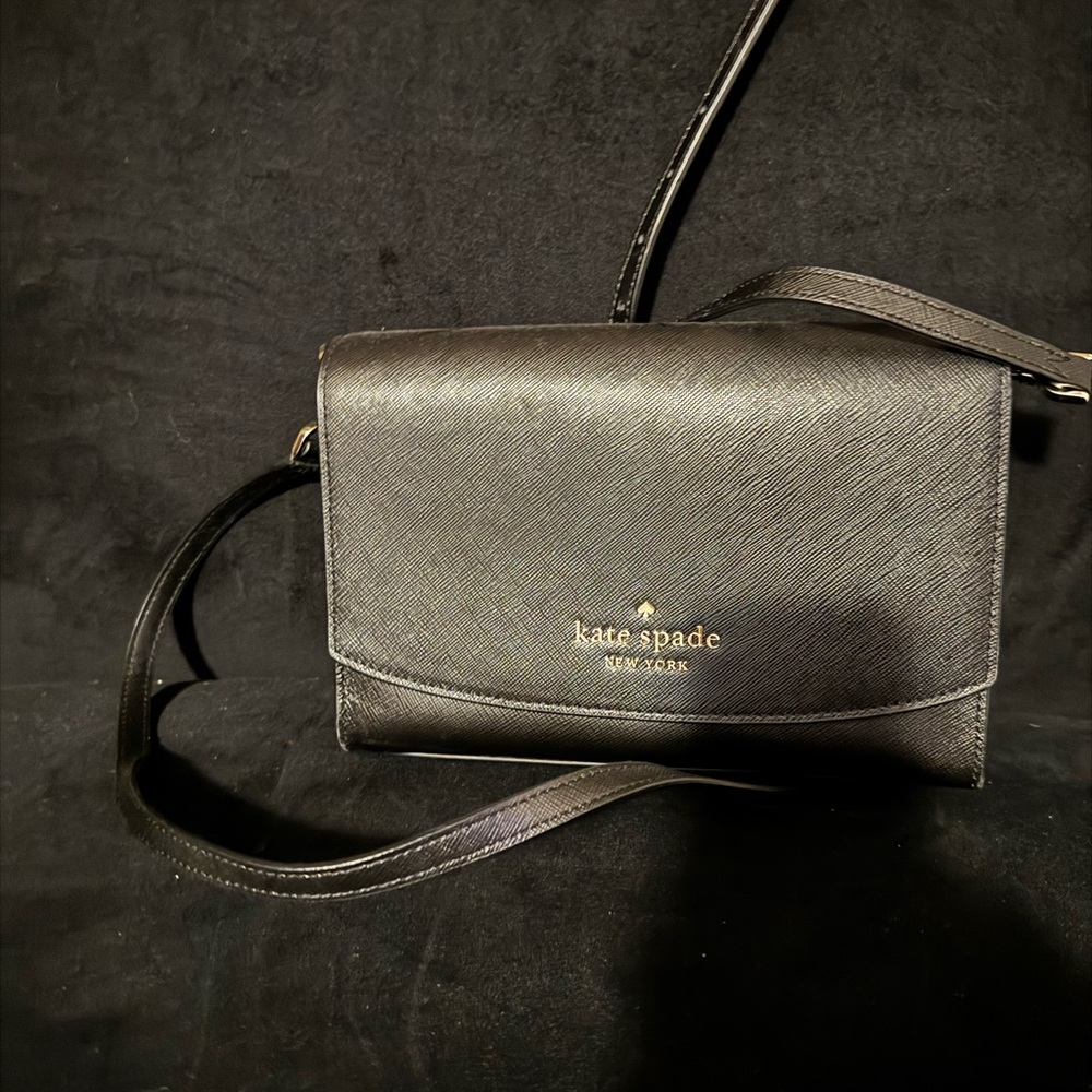 Black Kate Spade crossbody bag